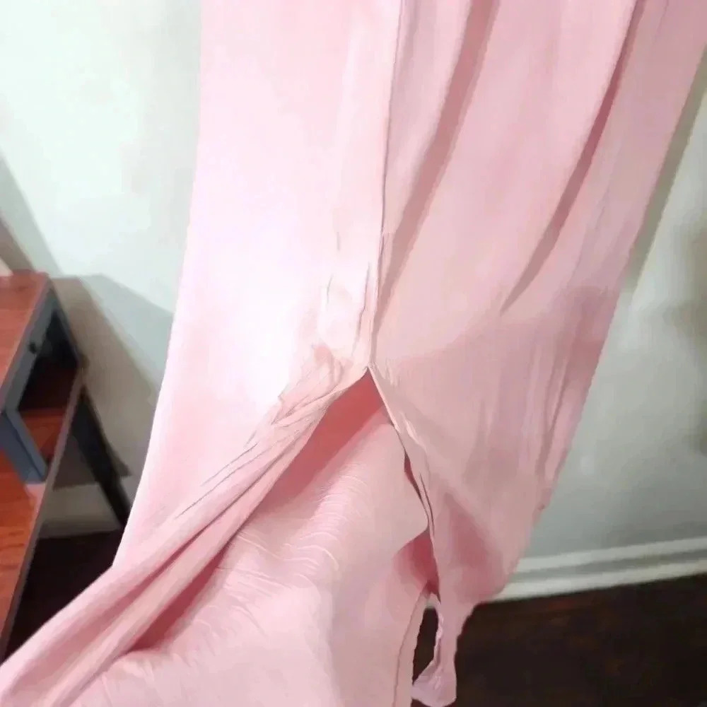 Flax pale pink wrap skirt size small - Picture 3 of 5
